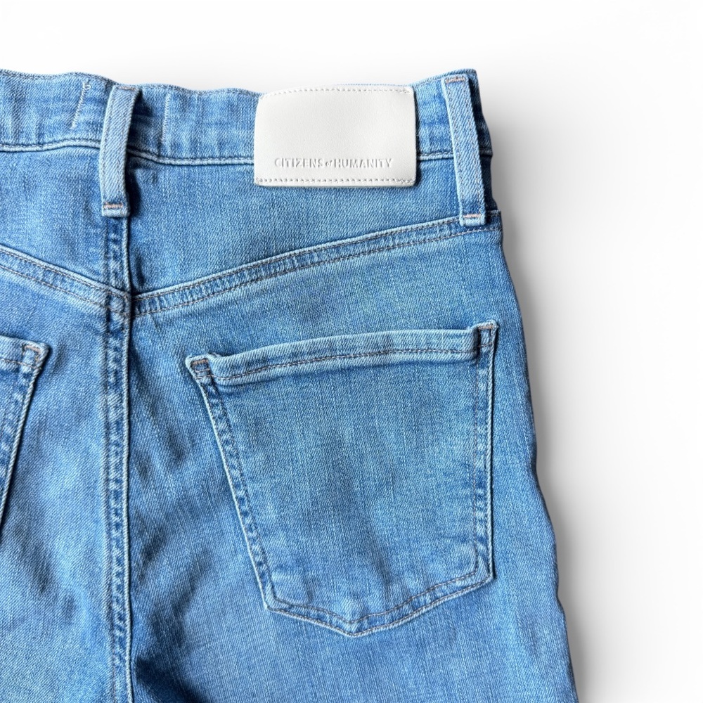 Citizens of Humanity Isola Crop Straight Leg Jeans Raw Hem - 24 - Picture 5 of 13
